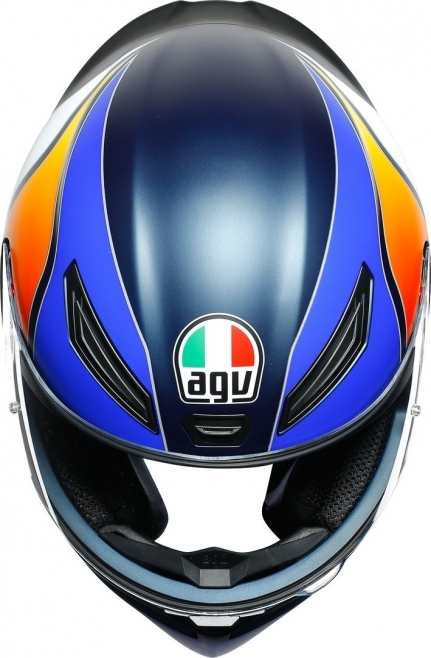 Шлем AGV K1 Multi power matt dark blue/orange/white
