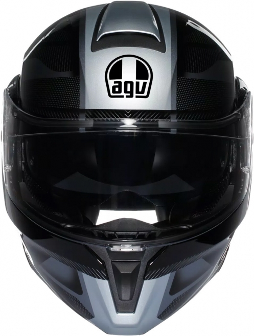 Шлем AGV Streetmodular Ledro цвет: Черный матовый/Серый