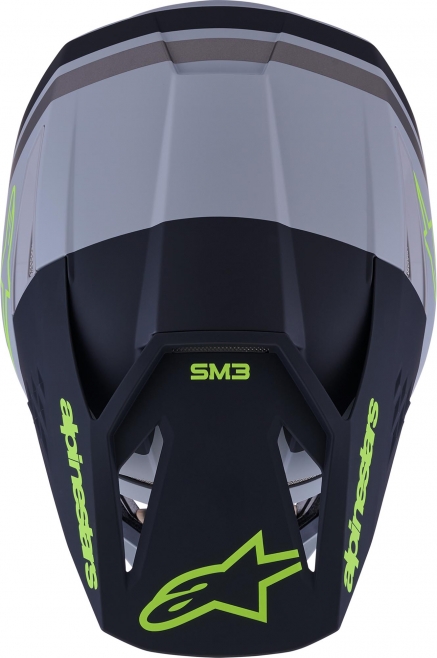 Шлем Alpinestars S-M3 Radium Серый/Желтый Матовый