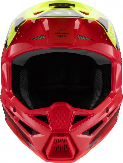 Шлем для мотокросса Alpinestars S-M3 Fray RED YELLOW FLUO
