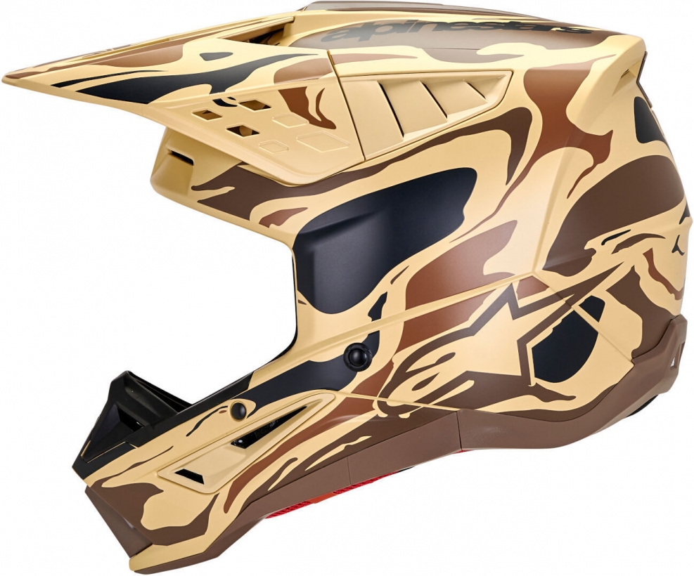 Шлем Alpinestars S-M5 Mineral Dark Brown/Kangaroo Matte