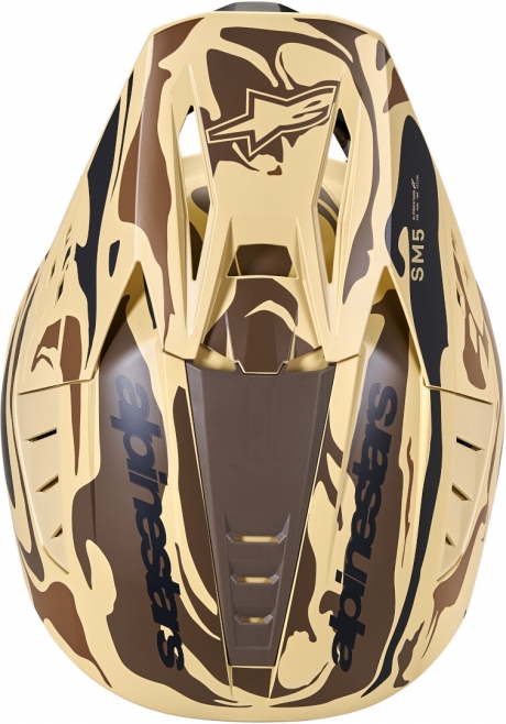 Шлем Alpinestars S-M5 Mineral Dark Brown/Kangaroo Matte