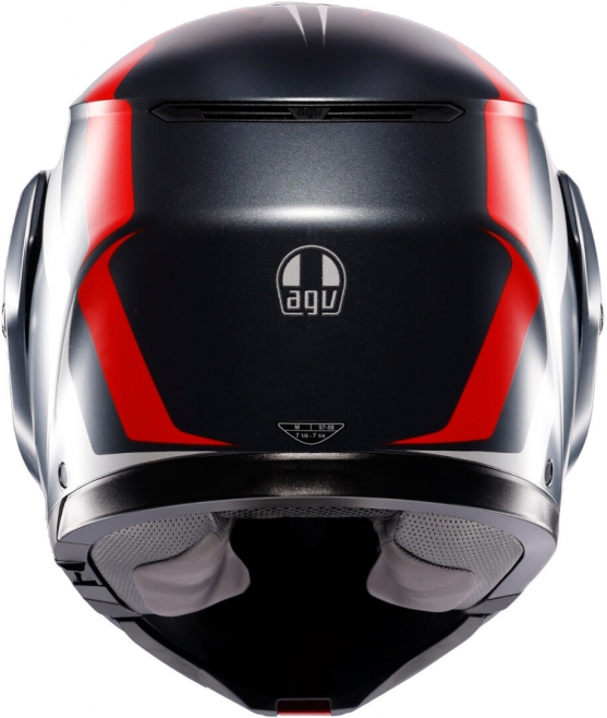 Шлем AGV STREETMODULAR RESIA MATT GREY/SILVER/RED