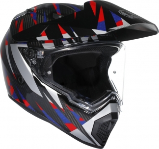 Шлем AGV AX9 STEPPA CARBON/RED/BLUE