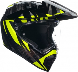 Шлем AGV AX9 STEPPA CARBON/GREY/YELLOW FLUO