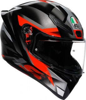 Шлем AGV K1 S FASTLAP BLACK/GREY/RED
