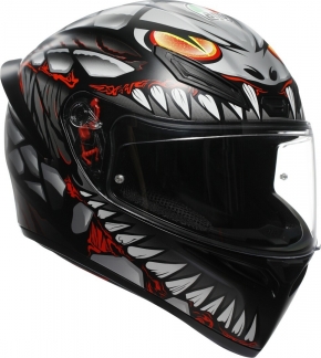 Шлем AGV K1 S - LYZARD MATT BLACK/GREY/RED