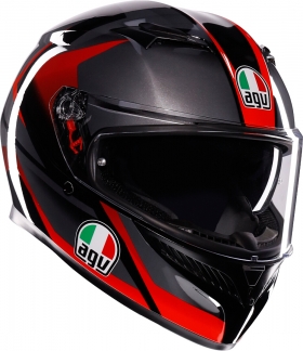 Шлем AGV K3 STRIGA BLACK/GREY/RED