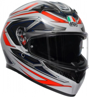 Шлем AGV K3 E2206 - SPACE MATT WHITE/RED FLUO