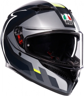 Шлем AGV  K3 SHADE GREY/YELLOW FLUO