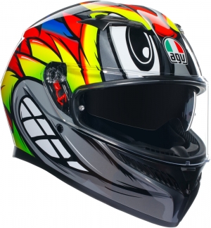 Шлем AGV K3 BIRDY 2.0 GREY/YELLOW/RED