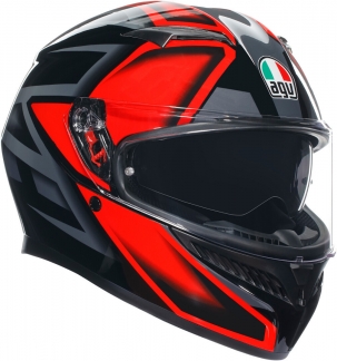 Шлем AGV K3 COMPOUND BLACK/RED