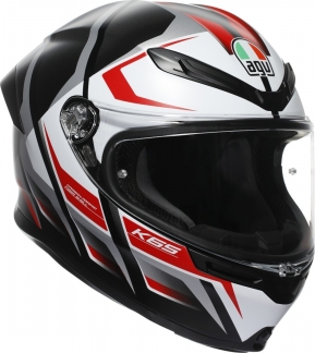 Шлем AGV K6 S E2206 - KARVE MATT BLACK/WHITE/RED
