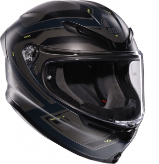 Шлем AGV K6 S Enhance Matt Grey/Yellow Fluo