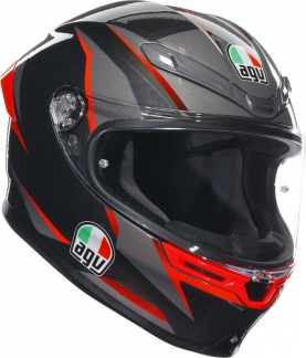 Шлем AGV K-6 S Slashcut matt/grey/red