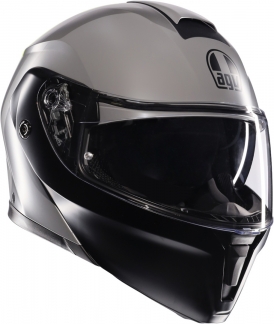 Шлем AGV Streetmodular Resia цвет: Серый матовый/желтый