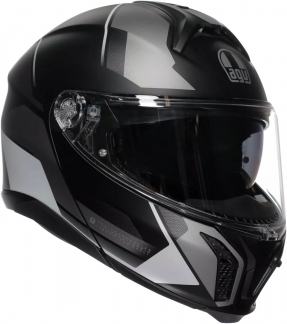AGV TOURMODULAR E2206 - PERCEPTION MATT BLACK/SILVER