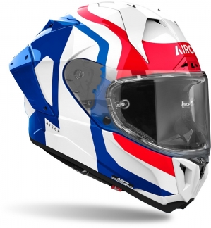 Шлем Airoh GP 800 Competition Carbon цвет: Белый/Синий/Красный