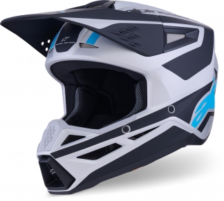 Alpinestars S-M3 Heat Silver/Blue/Black Matte