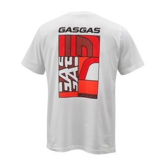 Футболка белая  FULL GAS TEE WHITE GASGAS